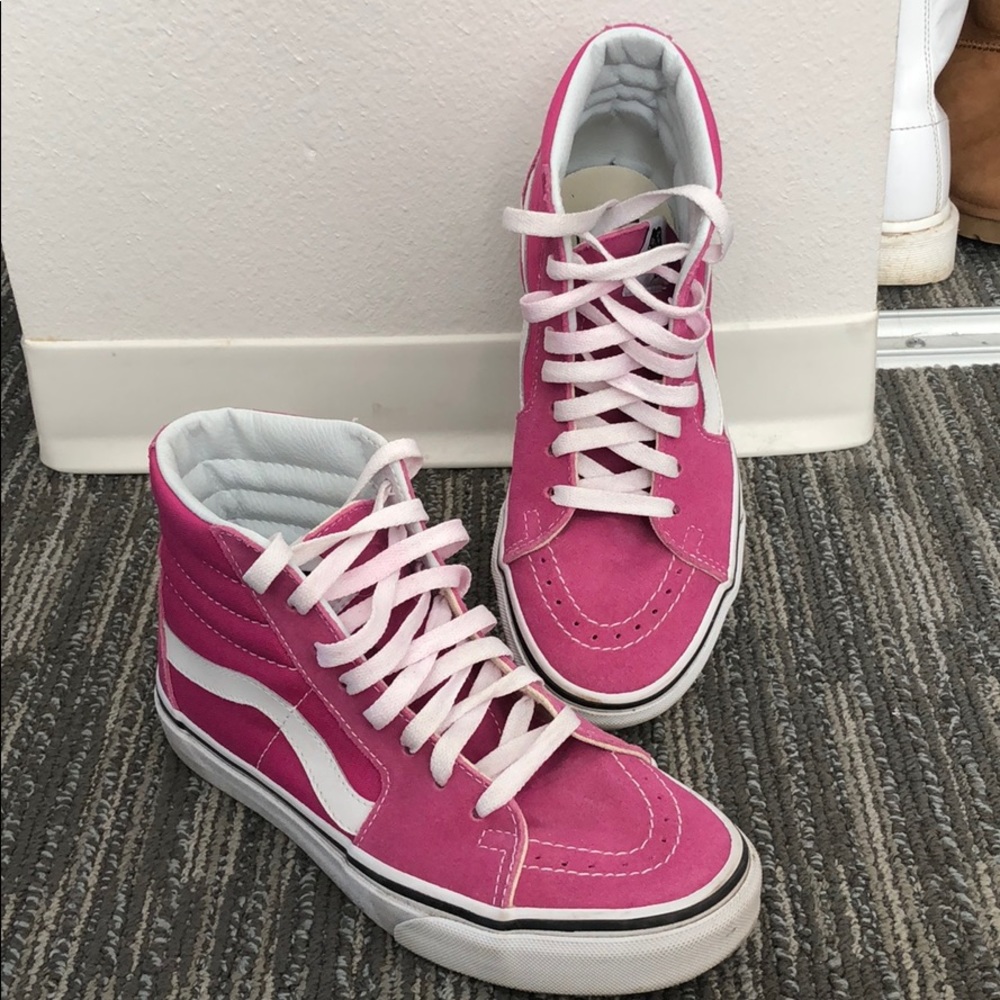 Hot Pink Hightop Vans